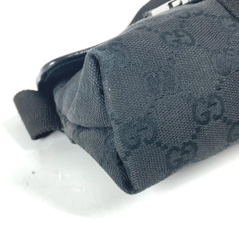 Gucci Sling Bag 131236 Gg Canvas / Leather Black Cross Gg Unisex(Unisex)