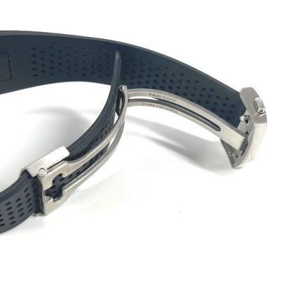 Tag Heuer Watches Quartz Sbg8A10 Stainless Steel, Rubber Black Smart Watch Connected Black Dial Mens