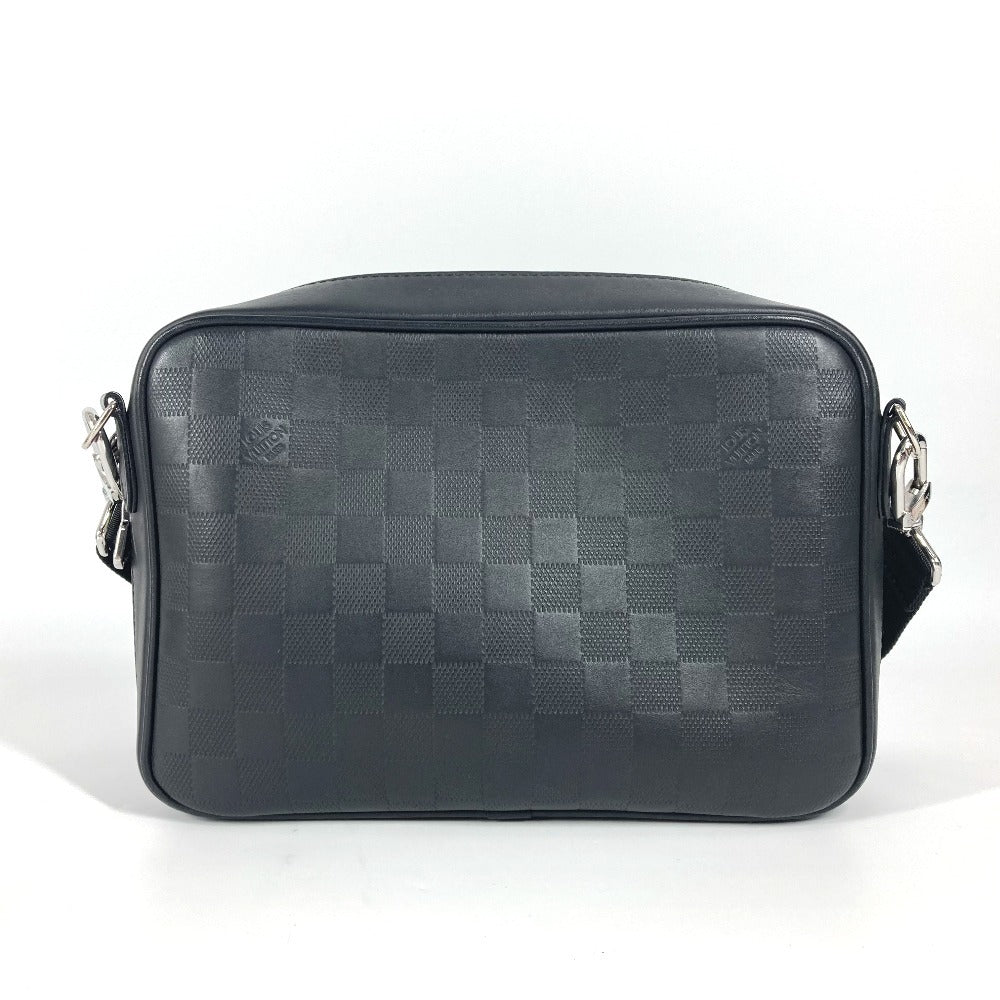 Louis Vuitton Shoulder Bag N45286 Damier Anfini Leather Black Damier Anfini Sirius Messenger