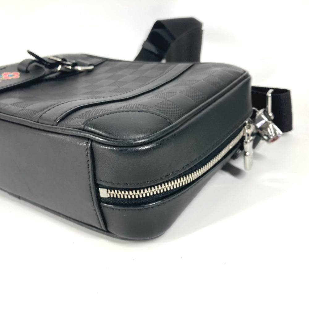 Louis Vuitton Shoulder Bag N45286 Damier Anfini Leather Black Damier Anfini Sirius Messenger