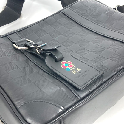 Louis Vuitton Shoulder Bag N45286 Damier Anfini Leather Black Damier Anfini Sirius Messenger
