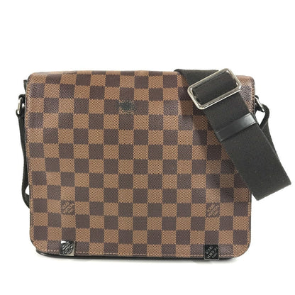 Louis Vuitton Shoulder Bag N41031 Damier Canvas Brown Damier District Nm Pm