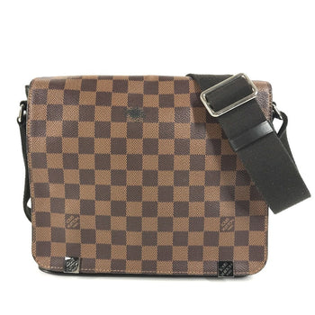 Louis Vuitton Shoulder Bag N41031 Damier Canvas Brown Damier District Nm Pm