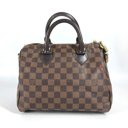 Louis Vuitton Handbag N41368 Damier Canvas Brown Damier Speedy Bandouliere 25