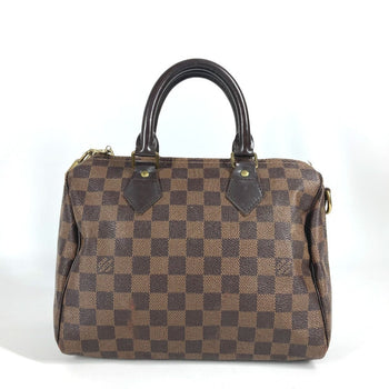 Louis Vuitton Handbag N41368 Damier Canvas Brown Damier Speedy Bandouliere 25
