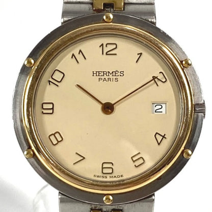 Hermes Watches Quartz Stainless Steel Silver Olympia Beige Dial