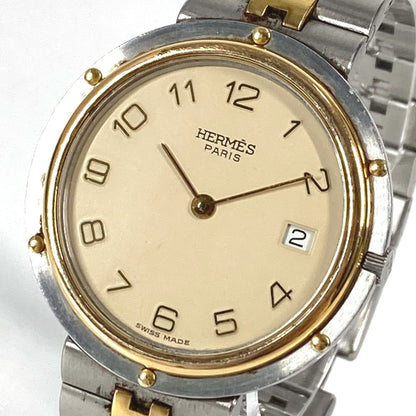 Hermes Watches Quartz Stainless Steel Silver Olympia Beige Dial