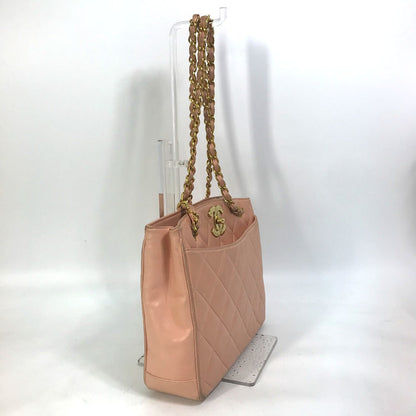 Chanel Shoulder Bag Lambskin Pink Cc Coco Mark Shoulder Bag Matrasse Quilting Women
