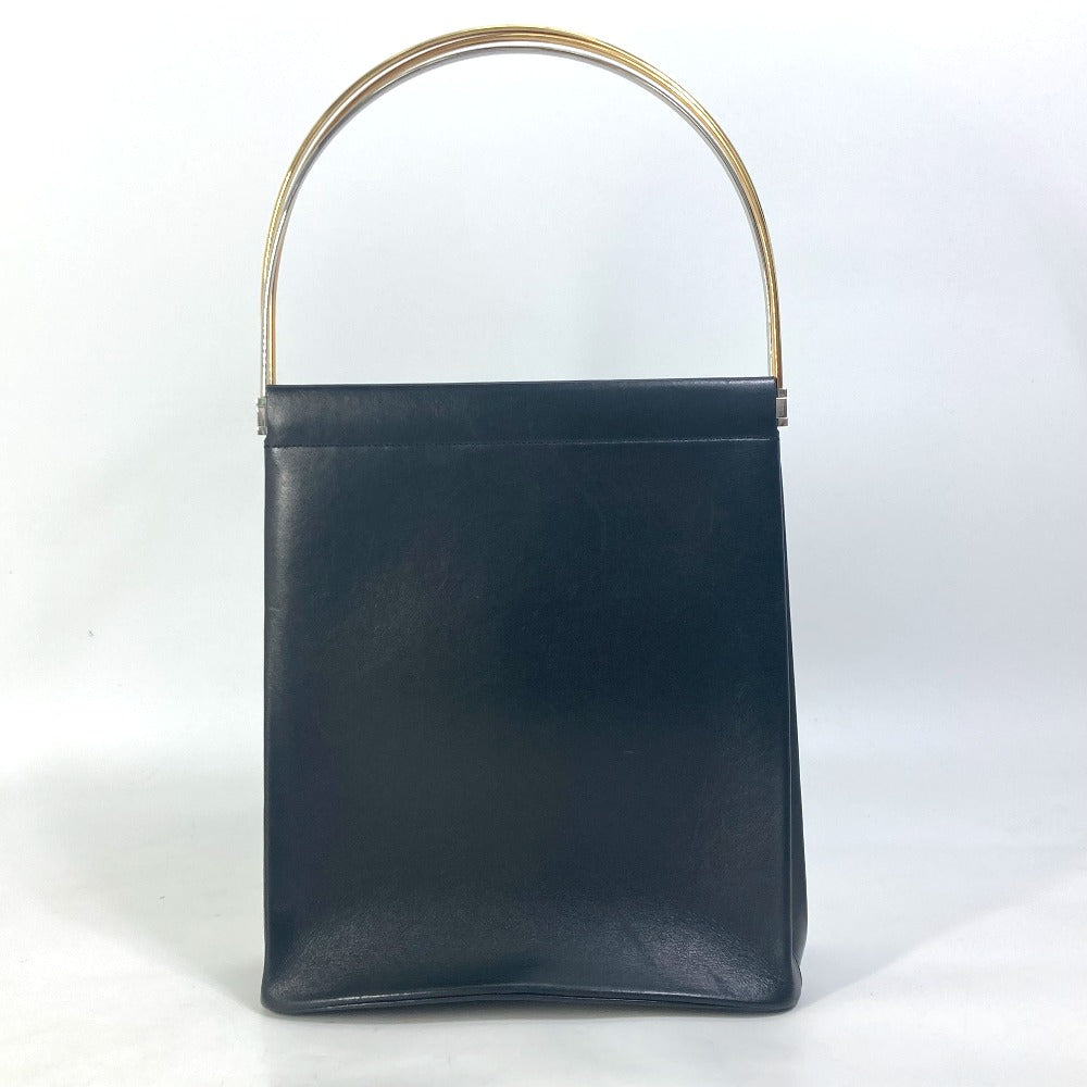 Cartier Handbag Leather Black Trinity Women
