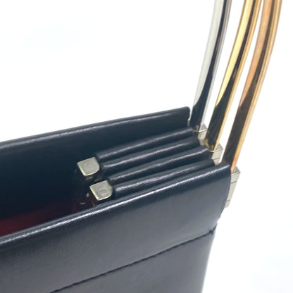 Cartier Handbag Leather Black Trinity Women