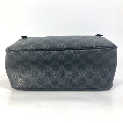 Louis Vuitton Pouch N47625 Damier Grafitto Canvas Black Damier Grafitte C Cracking Pouch Mens