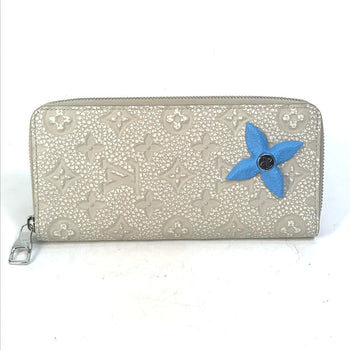 Louis Vuitton Long Wallet Purse M81573 Taurillon Clemence Leather White Taurillon Clemence Climbing