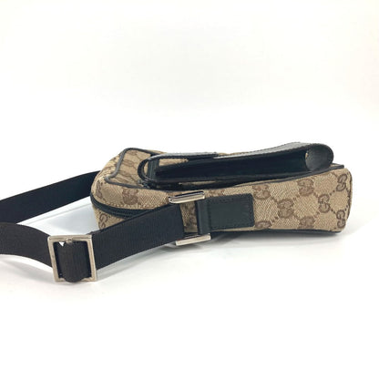 Gucci Shoulder Bag 018 1619 Canvas / Leather Beige Pochette Gg Women