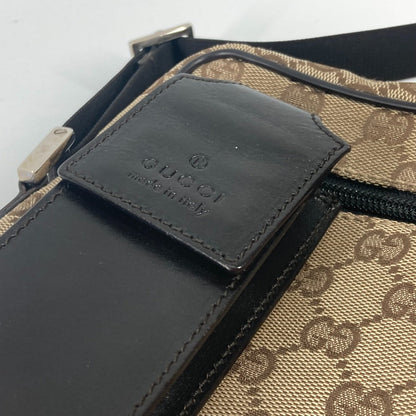 Gucci Shoulder Bag 018 1619 Canvas / Leather Beige Pochette Gg Women