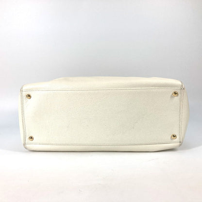Chanel Tote Bag Caviar Skin White Type Executive Tote Women
