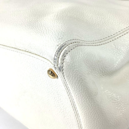 Chanel Tote Bag Caviar Skin White Type Executive Tote Women