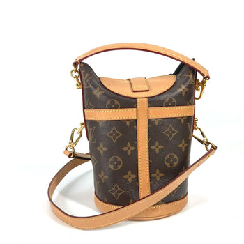 Louis Vuitton Shoulder Bag M43587 Monogram Canvas Brown Monogram Duffel Bag Women