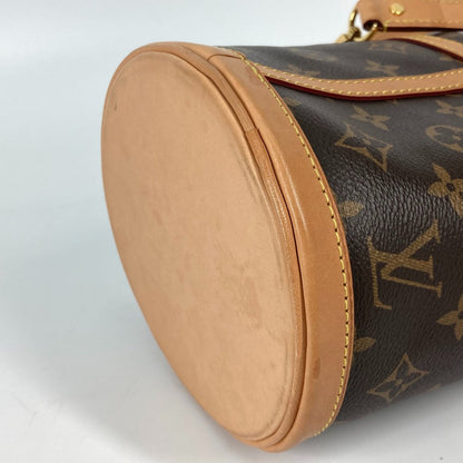 Louis Vuitton Shoulder Bag M43587 Monogram Canvas Brown Monogram Duffel Bag Women