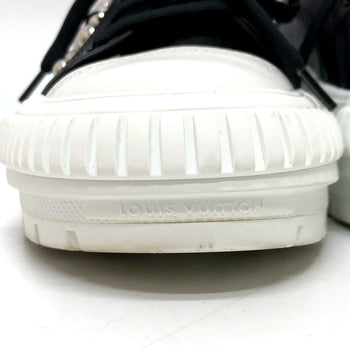 Louis Vuitton Sneakers Leather Black Squad Line Studded Women 36.5