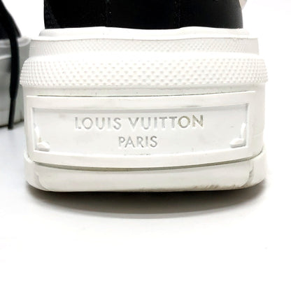 Louis Vuitton Sneakers Leather Black Squad Line Studded Women 36.5