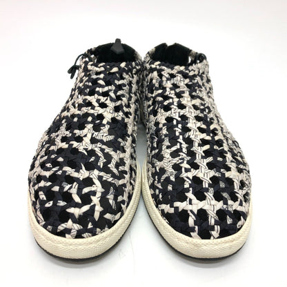 Hermes Sneakers Silk, Leather Black Type Slip-On Mesh Women 36.5