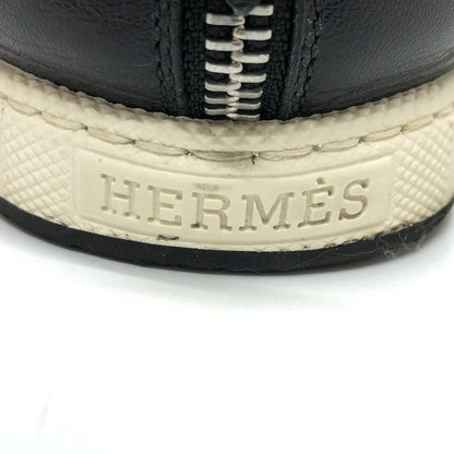 Hermes Sneakers Silk, Leather Black Type Slip-On Mesh Women 36.5