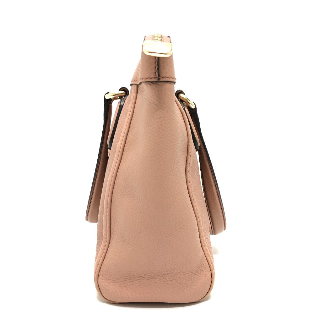 Gucci Handbag 282307 Leather Pink Beige Soho Interlocking G Women
