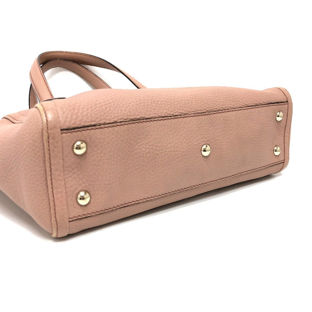Gucci Handbag 282307 Leather Pink Beige Soho Interlocking G Women