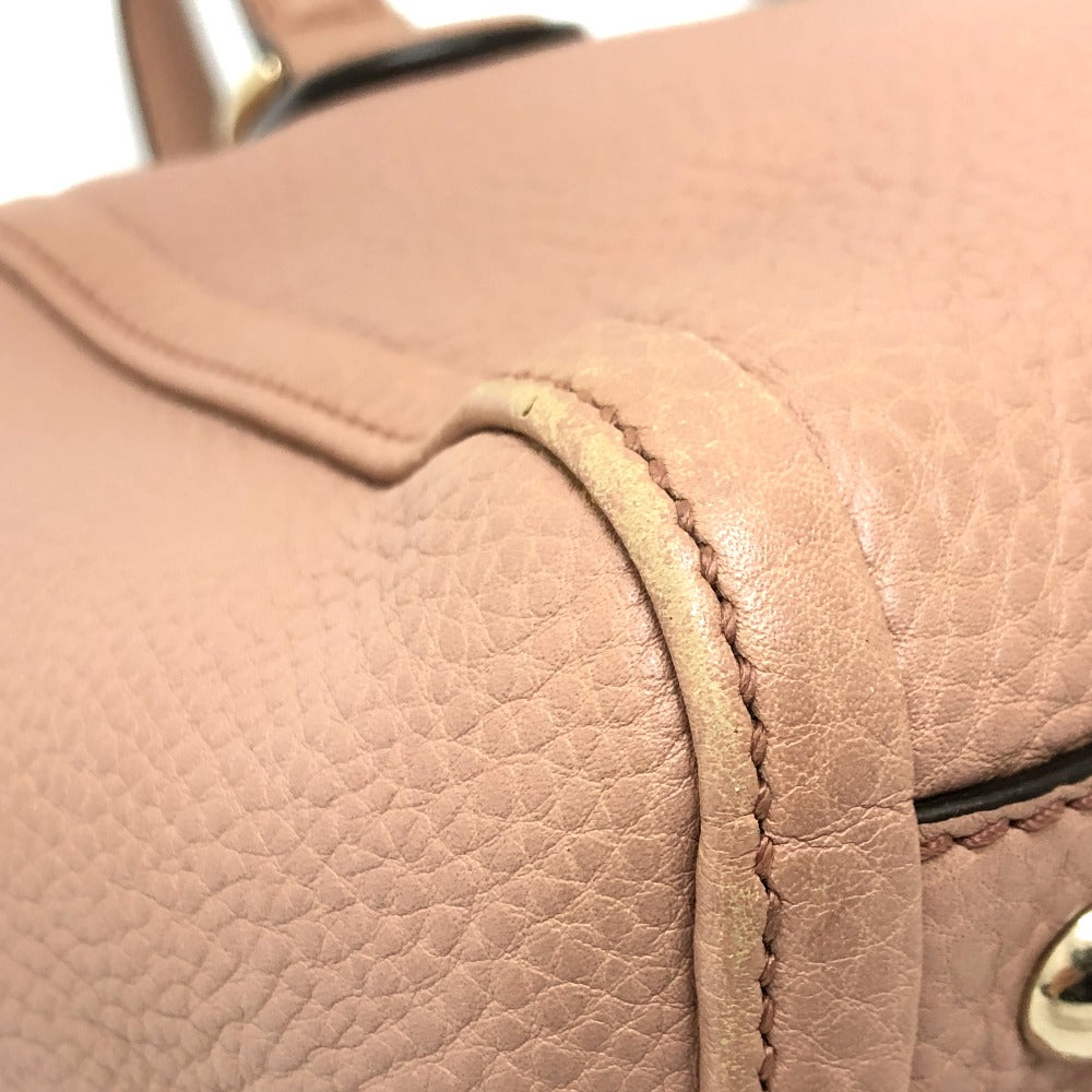 Gucci Handbag 282307 Leather Pink Beige Soho Interlocking G Women