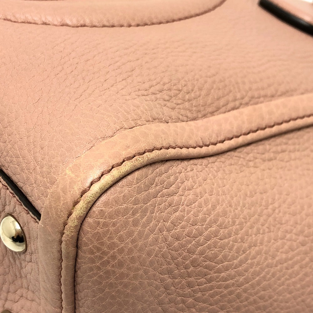 Gucci Handbag 282307 Leather Pink Beige Soho Interlocking G Women