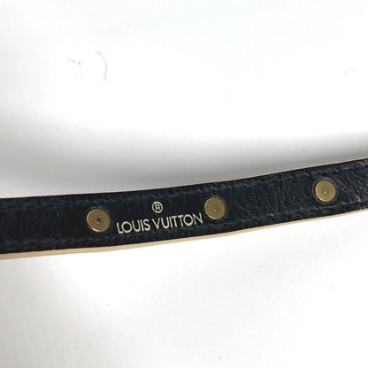Louis Vuitton Bracelet M91844 Suhari Leather Black Suhari Studs Brasserie Double Tour Women