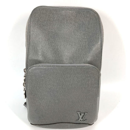 Louis Vuitton Sling Bag M30951 Taiga Leather Gray Taiga Avenue Sling Bag Mens