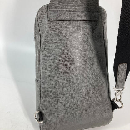 Louis Vuitton Sling Bag M30951 Taiga Leather Gray Taiga Avenue Sling Bag Mens
