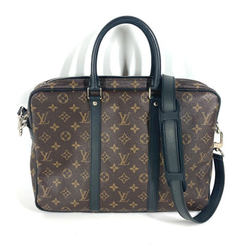 Louis Vuitton Business Bag M52005 Monogram Macacer Canvas Brown Monogram Macacer Porto Document