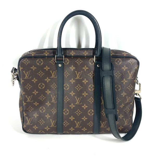 Louis Vuitton Business Bag M52005 Monogram Macacer Canvas Brown Monogram Macacer Porto Document