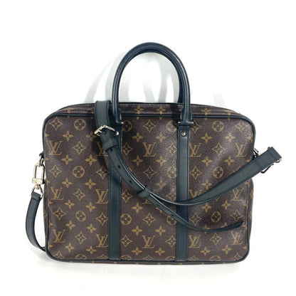Louis Vuitton Business Bag M52005 Monogram Macacer Canvas Brown Monogram Macacer Porto Document
