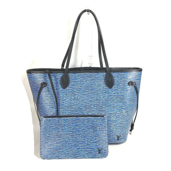 Louis Vuitton Shoulder Bag M51053 Epi Leather Blue Epi Denim Neverfull Mm Women