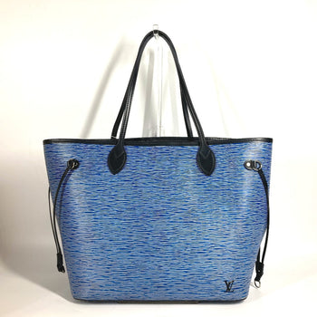 Louis Vuitton Shoulder Bag M51053 Epi Leather Blue Epi Denim Neverfull Mm Women