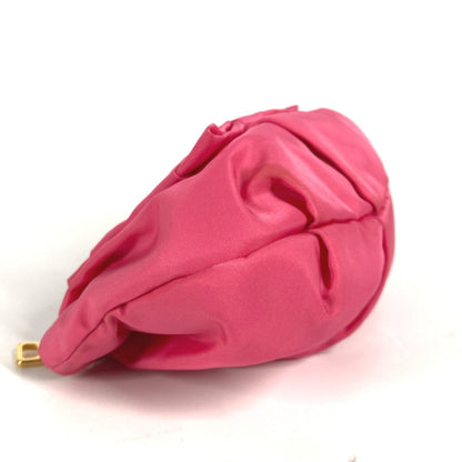 Prada Clutch Bag Nylon Pink With Strap Ribbon Ribon Women
