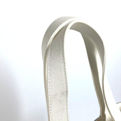 Chanel Shoulder Bag Canvas Gray Shoulder Window Line Women