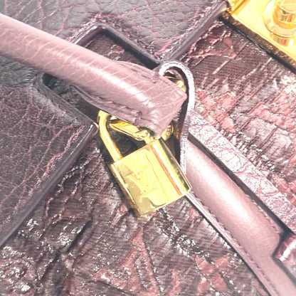 Louis Vuitton Handbag M93474 Coated Canvas, Leather Purple Monogram Volupte Botte