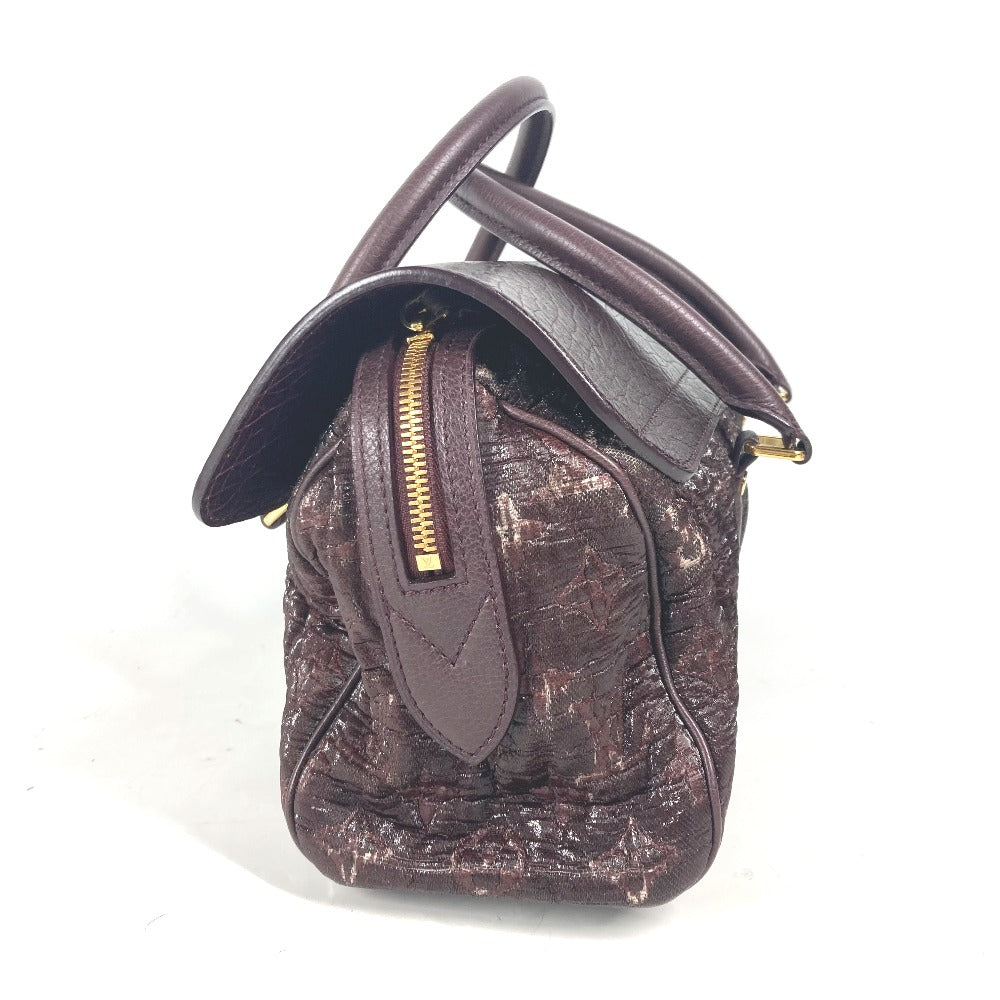Louis Vuitton Handbag M93474 Coated Canvas, Leather Purple Monogram Volupte Botte