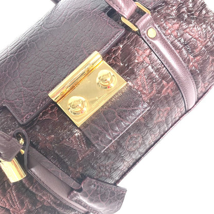 Louis Vuitton Handbag M93474 Coated Canvas, Leather Purple Monogram Volupte Botte