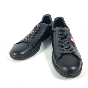 Louis Vuitton Sneakers Leather Black Luxembourg Line Shoes Shoes Logo Lv 9 1/2