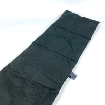 Prada Scarf Nylon Black Down Muffler Logo