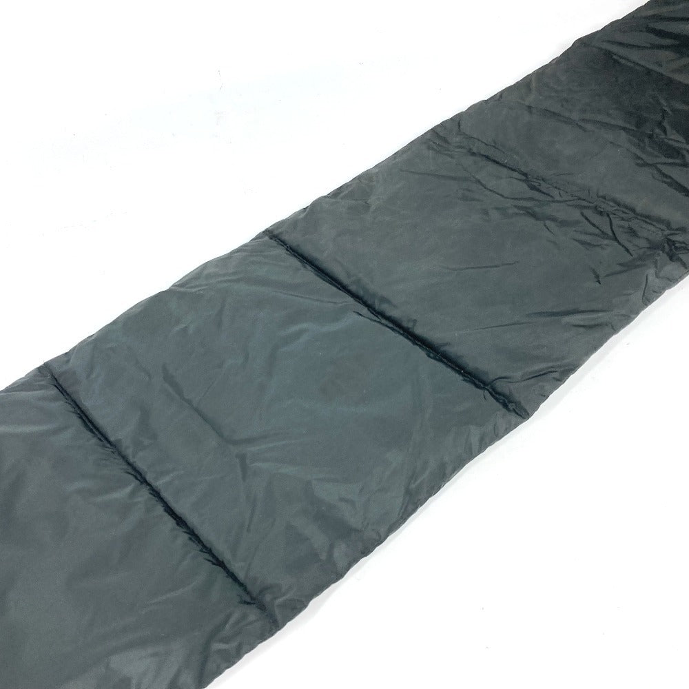 Prada Scarf Nylon Black Down Muffler Logo