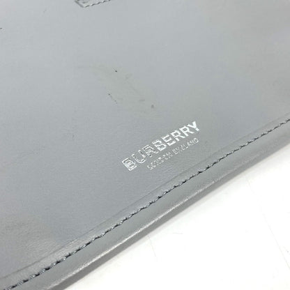 Burberry Sling Bag Leather Gray Logo