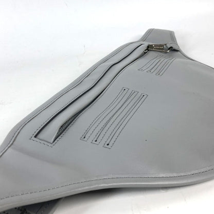 Burberry Sling Bag Leather Gray Logo