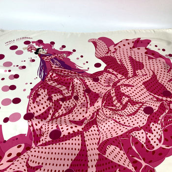 Hermes Scarf Silk Pink Carre90 Ihola Flamenca Hola Flamenca Women