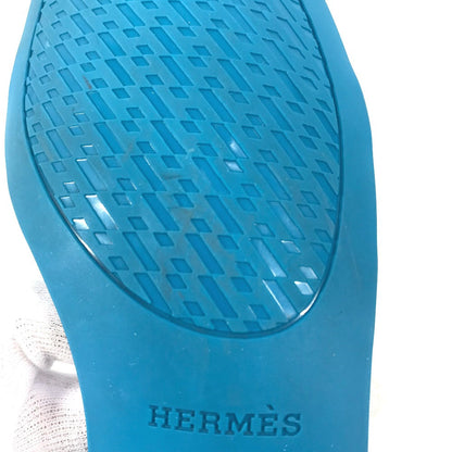 Hermes Sandals Rubber Blue Aloha Women 36